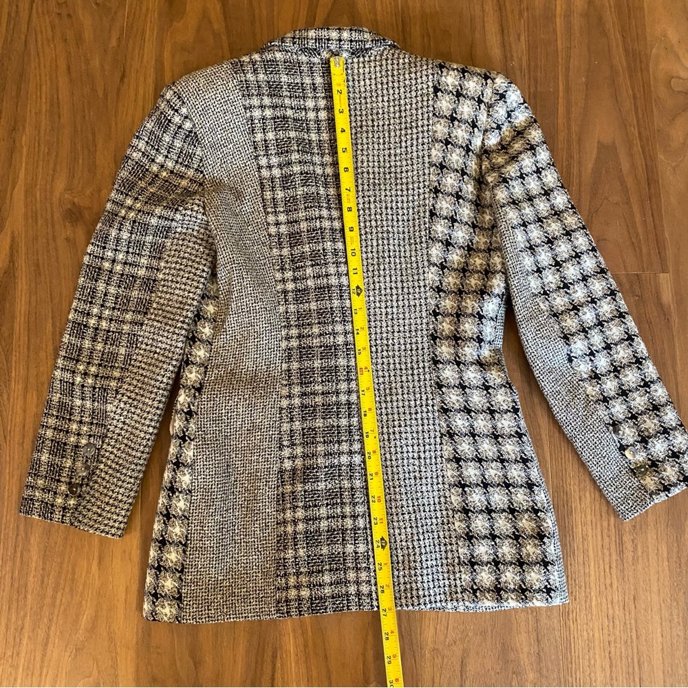 Vertigo Paris Womens Small Patchwork Wool Silk Bl… - image 5